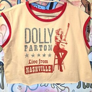 Dolly Parton Nashville Retro Crop Top Muscle Tank XL